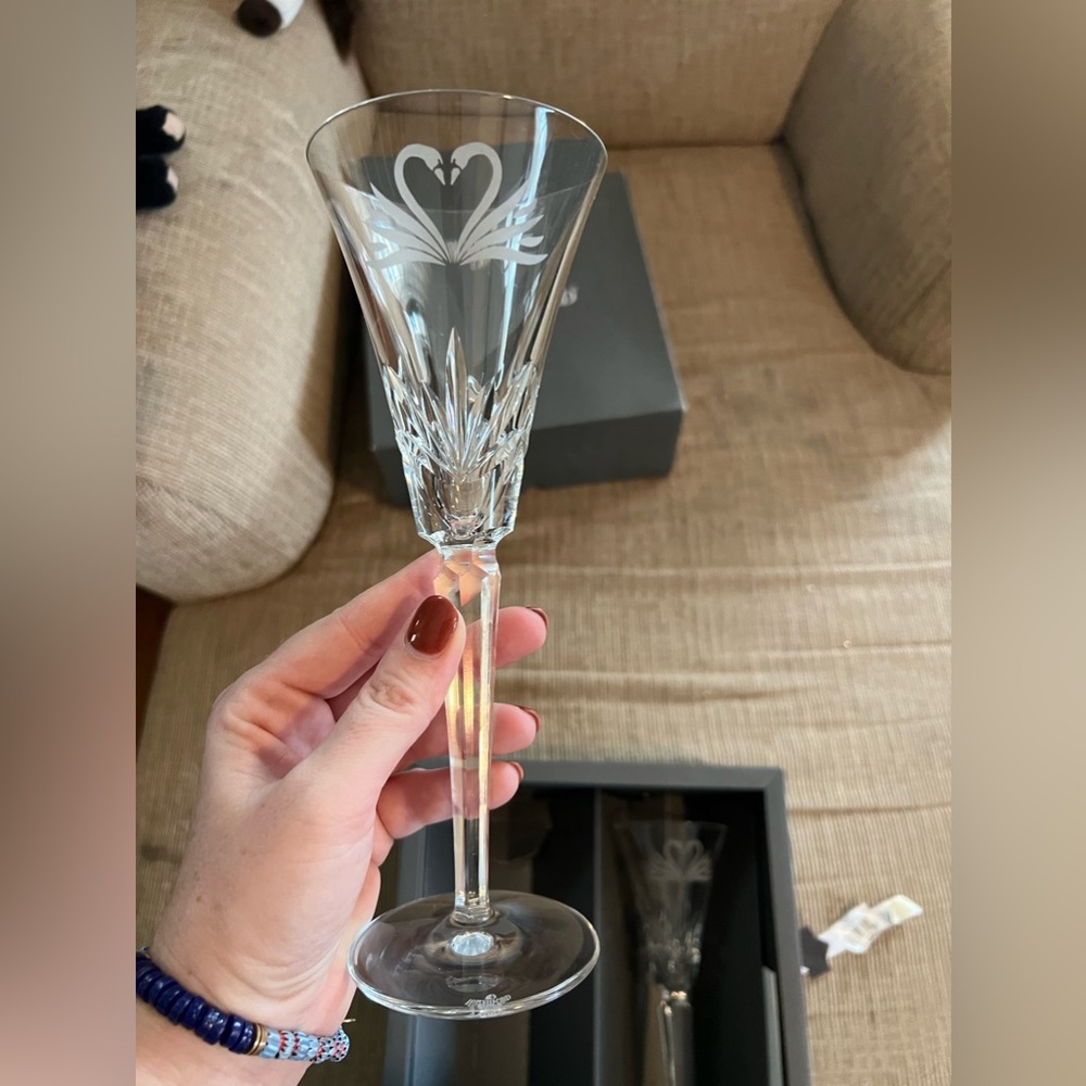 NIB Waterford Crystal Wedding Toasting Flute